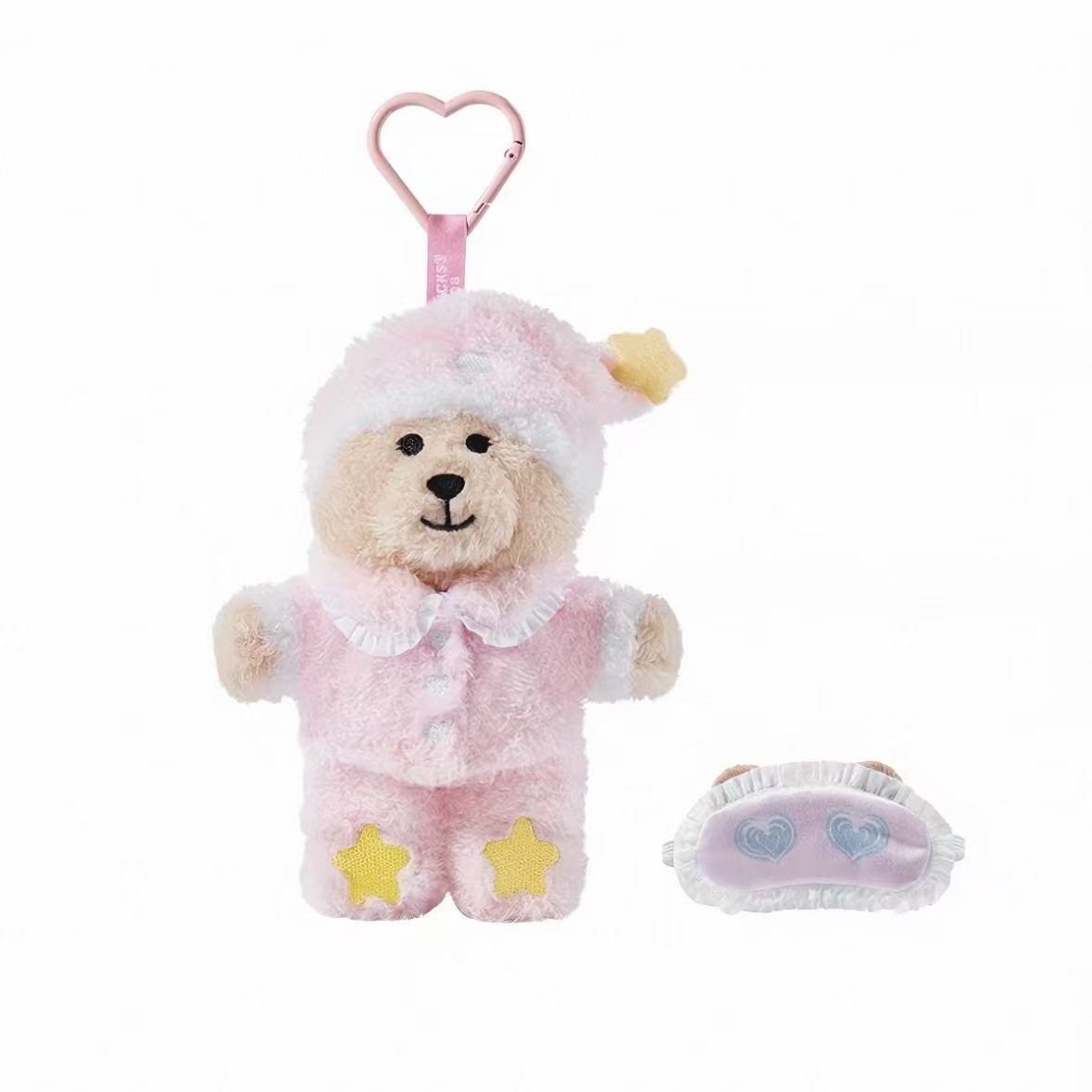 Starbucks Pajamas Bear Plush Pendant Chinese Valentine's Day Limited Edition