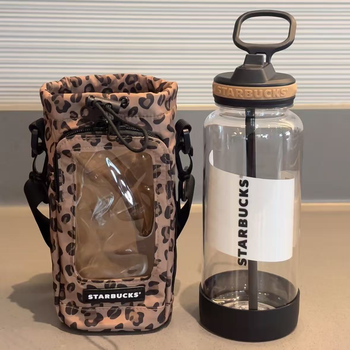 Starbucks Leopard Series Water Bottle Tumbler