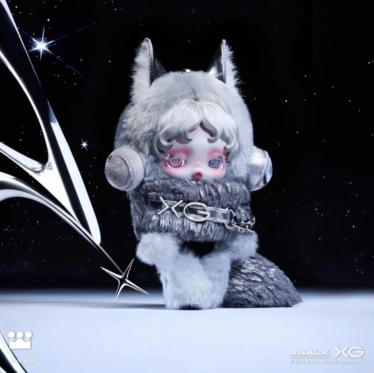 SKULLPANDA XG Plush Doll Pendant SP Japan Exclusive