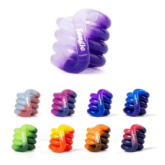 Tangle Original Thermochromic Heat‑Reactive Color‑Changing Fidget Toy, Authentic Twist Sensory Puzzle for ADHD, Anxiety & Stress‑Relief Hand Toy