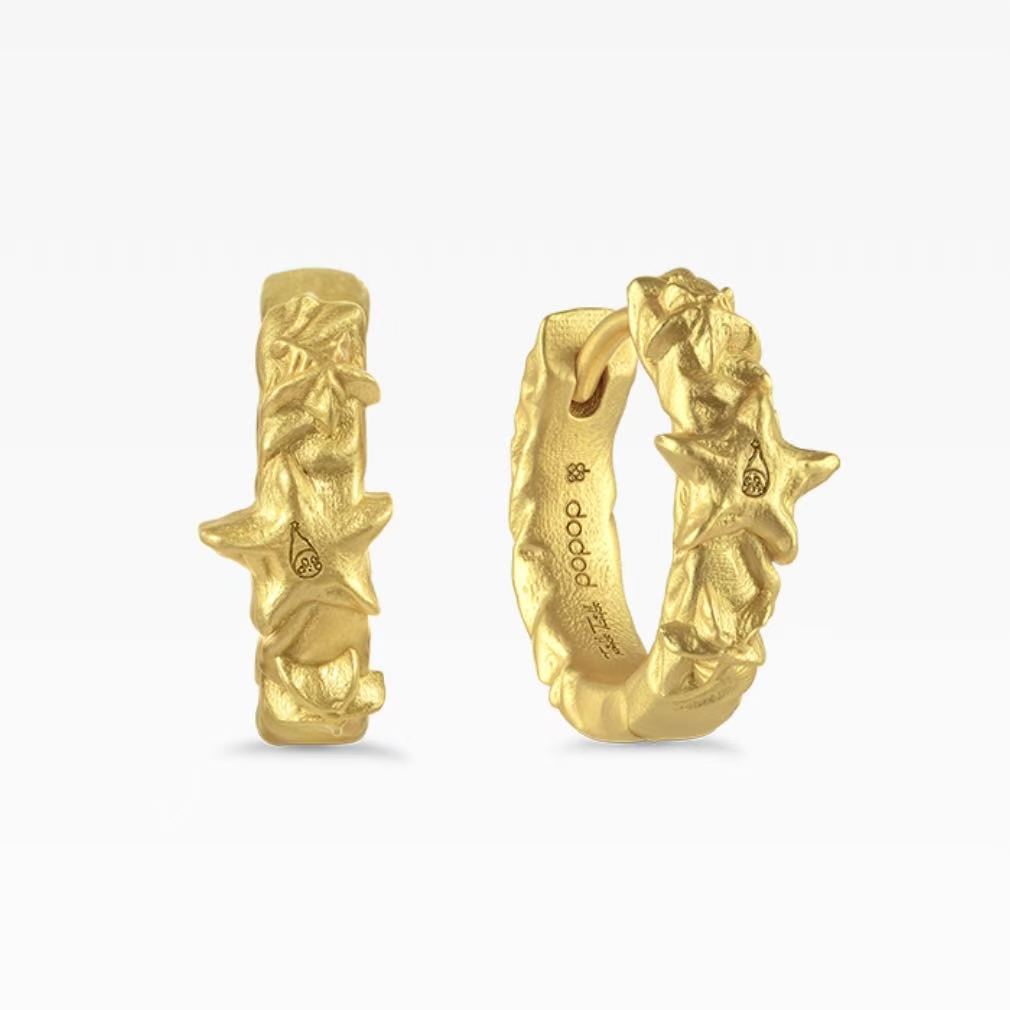 POPOP Jewelry Twinkle Twinkle Earrings 925 Sterling Silver Gold-Plated